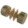 Rubinet Shower Door Knob (set) Satin Gold