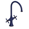 Rubinet Two Handle Single Hole Kitchen Set Midnight Blue