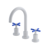 Rubinet Widespread Lav. Set. (less drain) Matt White