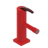 Rubinet Single Control Bidet Fitting (less drain) Red