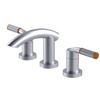 Rubinet Widespread Lav. Set. (less drain) Satin Chrome