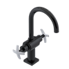 Rubinet Single Hole Dual Handle Lav. Set. (less drain) Black