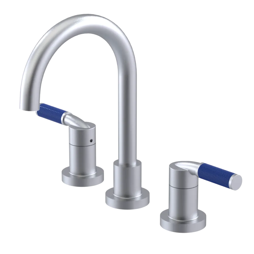 Rubinet Widespread Lav. Set. (less drain) Satin Chrome