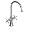 Rubinet Two Handle Single Hole Kitchen Set Satin Nickel