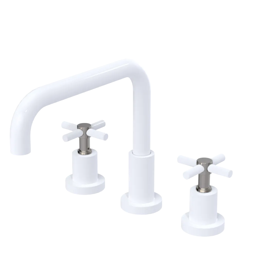 Rubinet Widespread Kitchen Set White