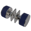 Rubinet Shower Door Knob (set) Polished Nickel