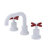 Rubinet Widespread Lav. Set. (less drain) Matt White
