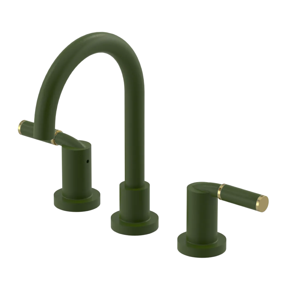 Rubinet Widespread Lav set (less drain) Green Envy