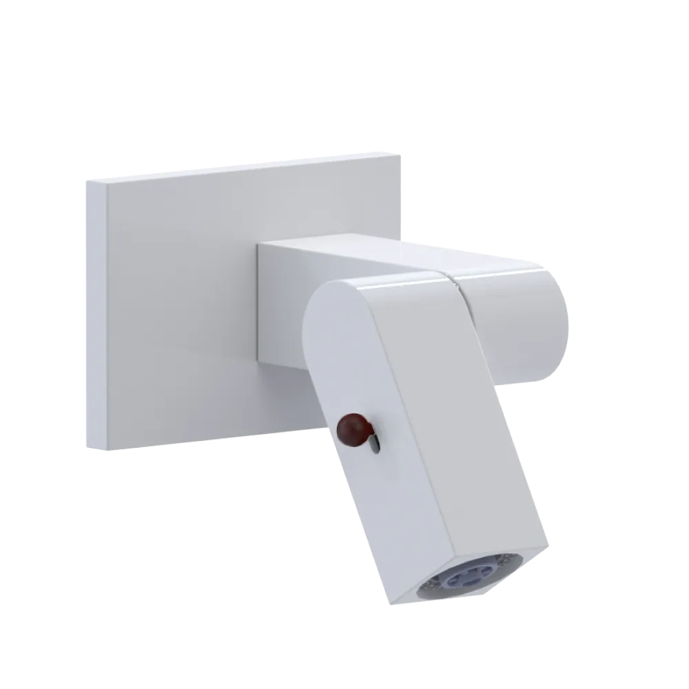 Rubinet Wall Mount Bidet & Foot Rinse with Dual Function Spray White