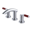 Rubinet Widespread Lav. Set. (less drain) Satin Chrome