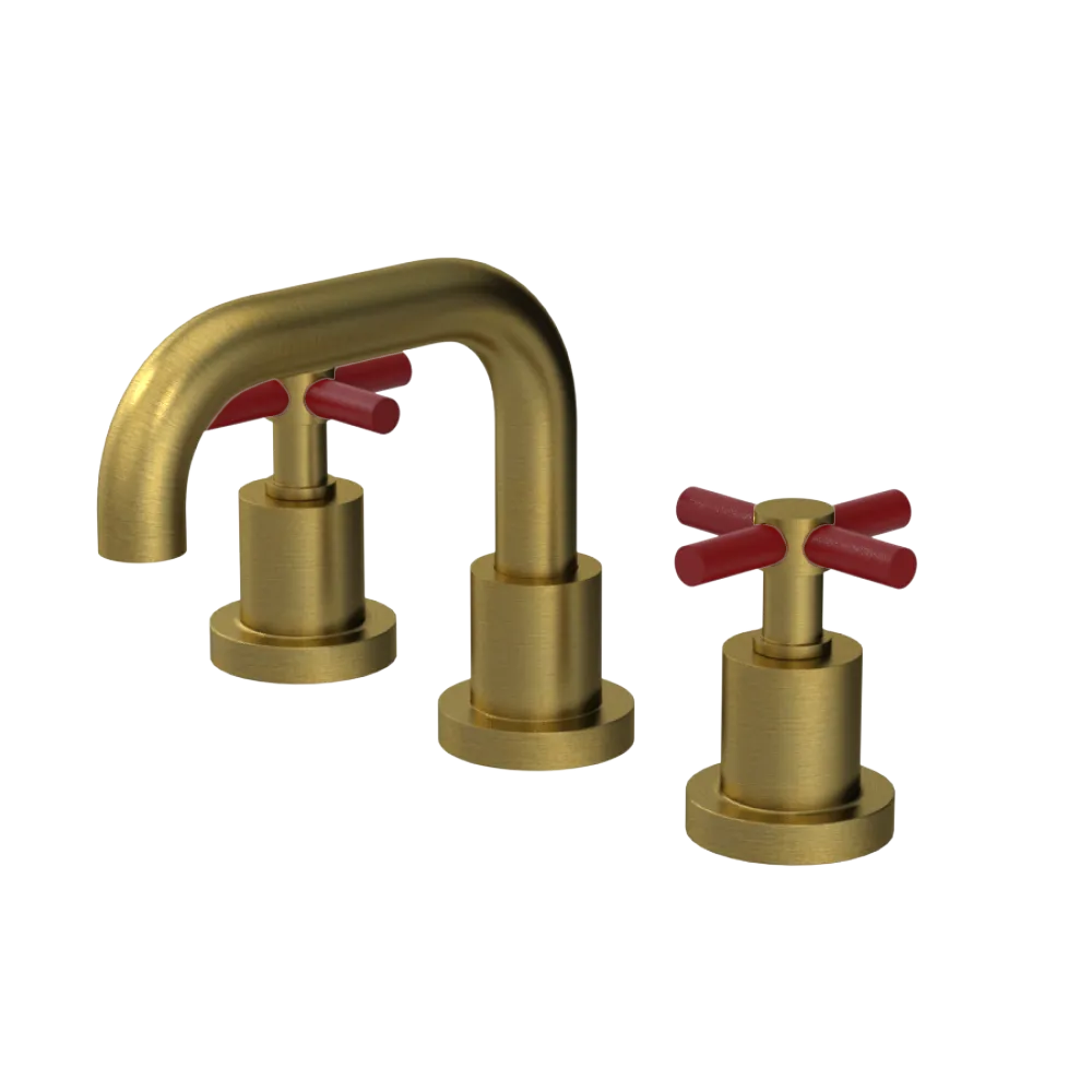 Rubinet Widespread Lav. Set. (less drain) Antique Brass Matt