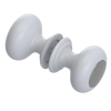 Rubinet Shower Door Knob (set) White