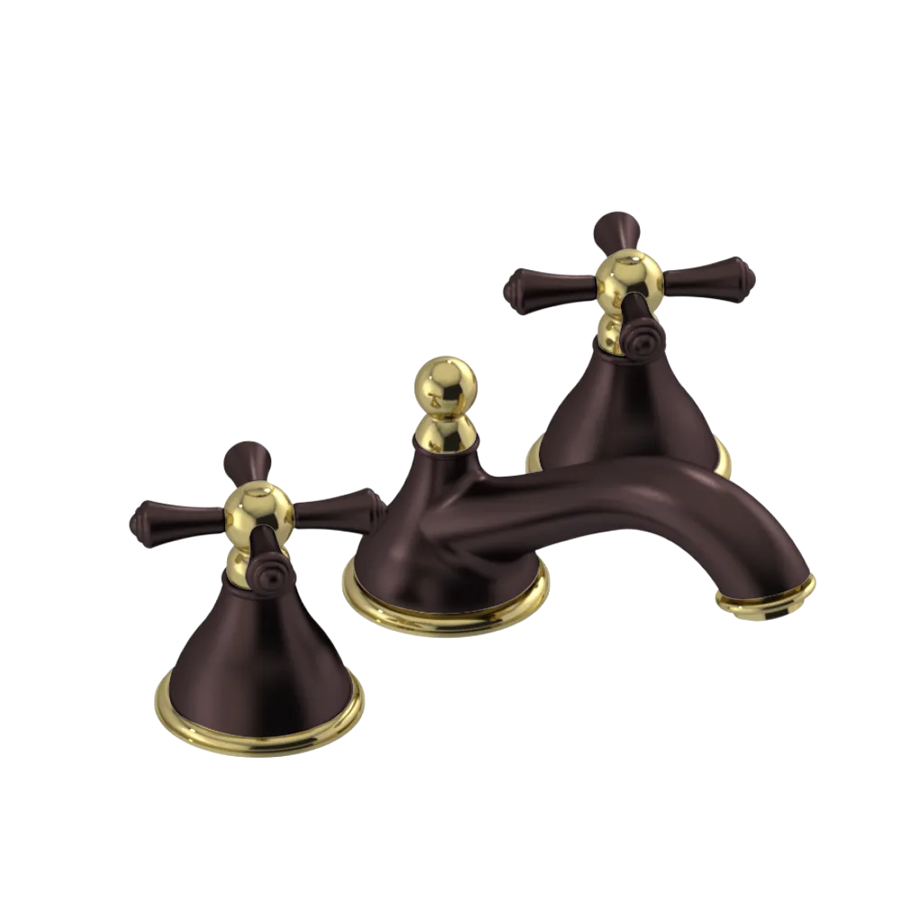 Rubinet Widespread Lav. Set. (less drain) Oil Rubbed Bronze