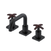 Rubinet Widespread Lav. Set. with Genesis spout (less drain) Matt Black