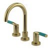 Rubinet Widespread Lav. Set. (less drain) Natural Brass
