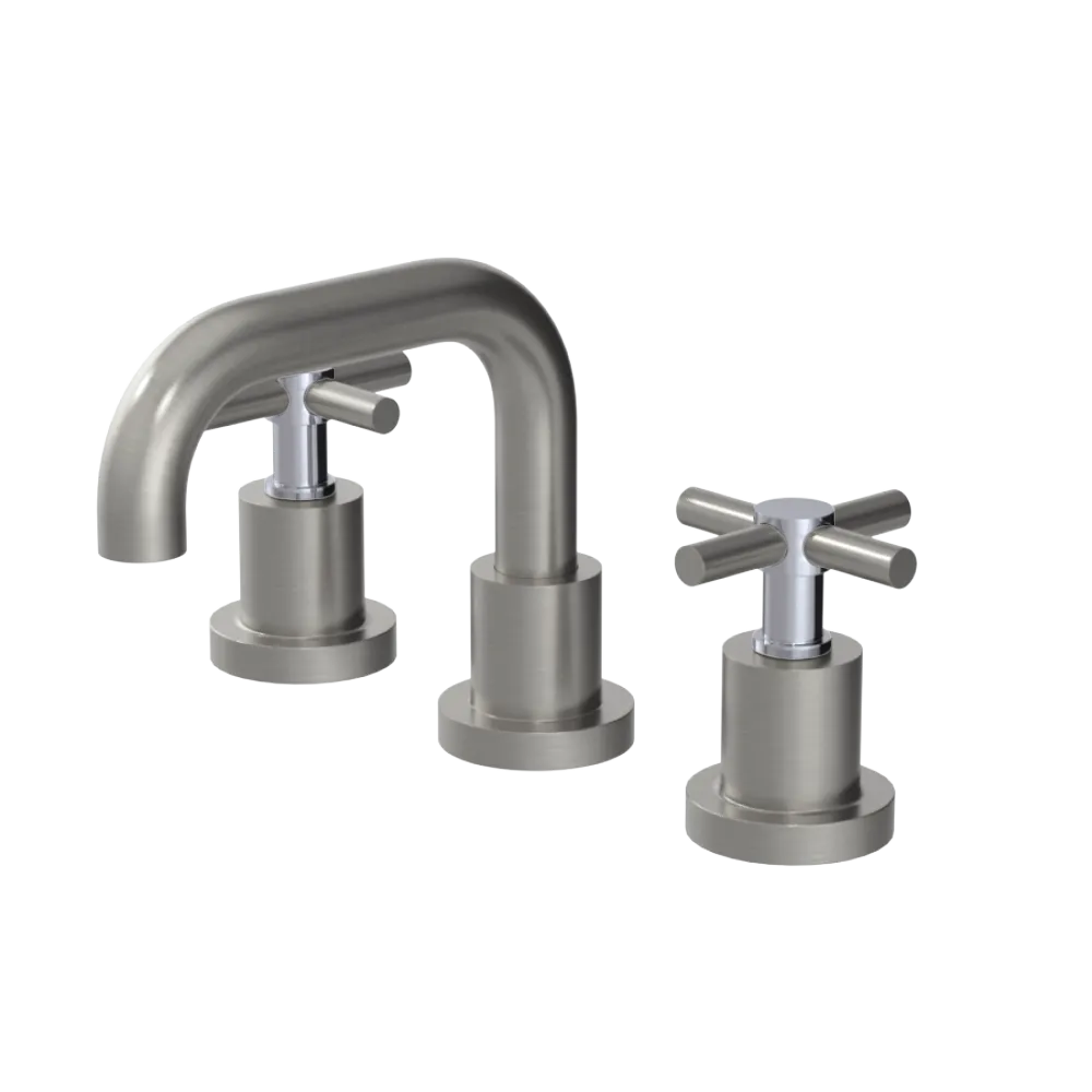 Rubinet Widespread Lav. Set. (less drain) Satin Nickel