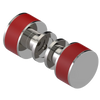 Rubinet Shower Door Knob (set) Polished Nickel