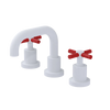 Rubinet Widespread Lav. Set. (less drain) Matt White