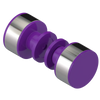Rubinet Shower Door Knob (set) Purple Haze