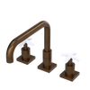 Rubinet Widespread Kitchen Set with Genesis Spout Tuscan Brass
