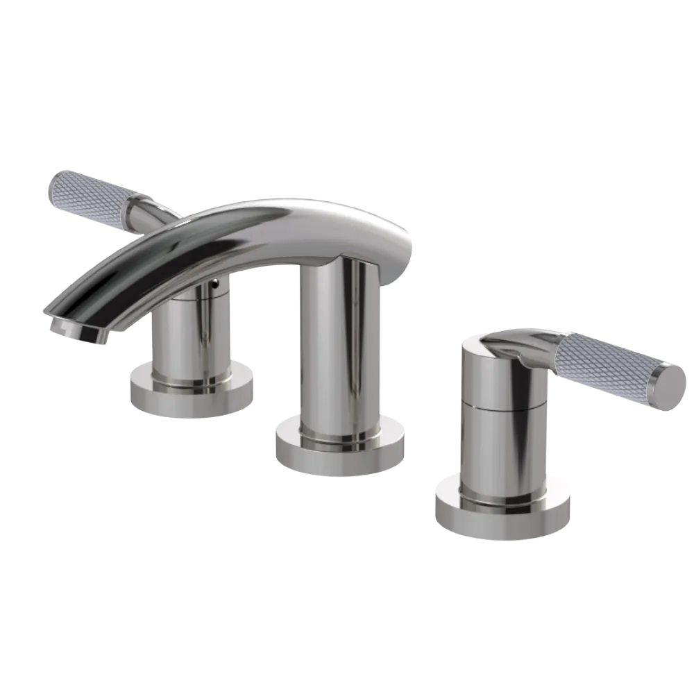 Rubinet Widespread Lav. Set. (less drain) Polished Nickel