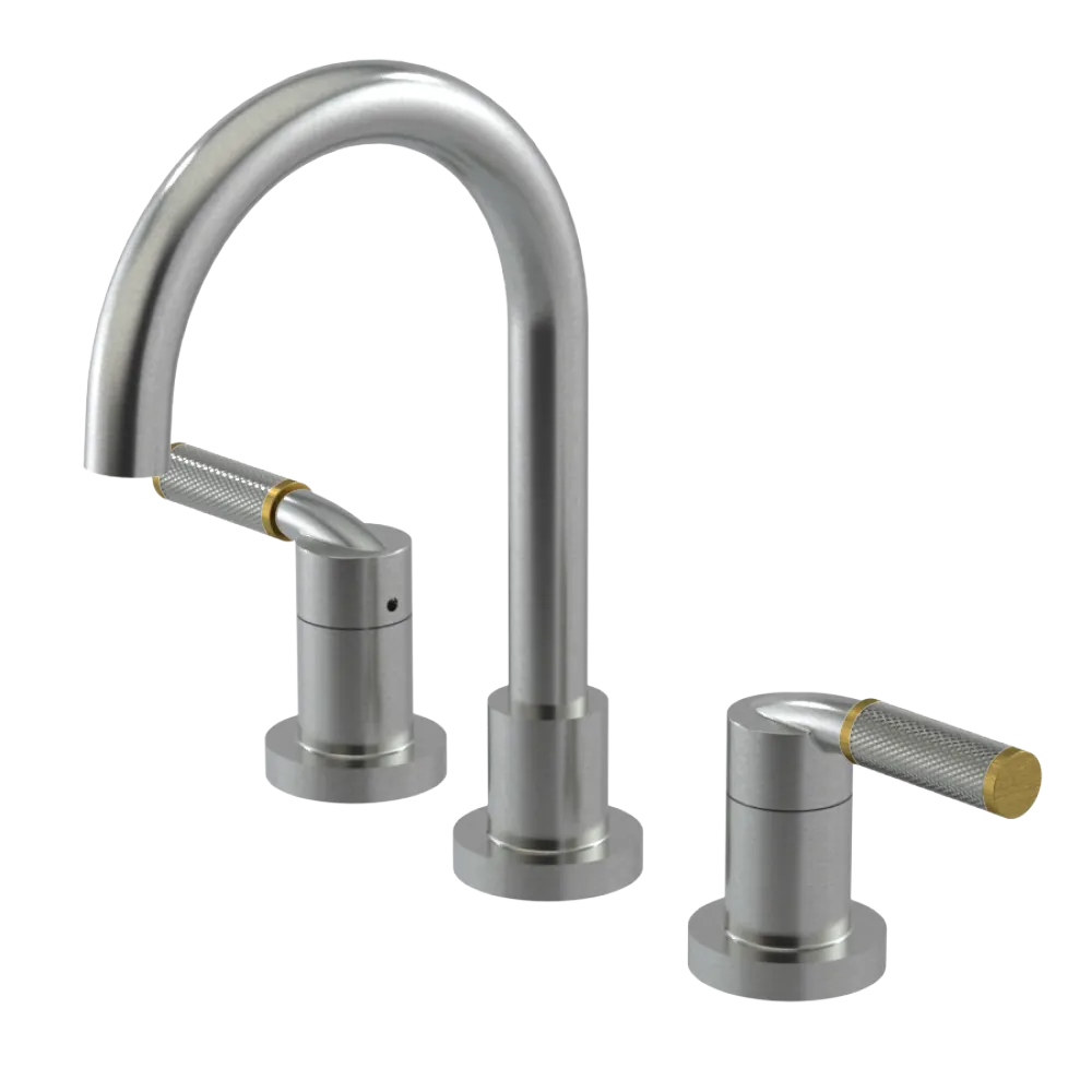 Rubinet Widespread Lav. Set. (less drain) Satin Nickel