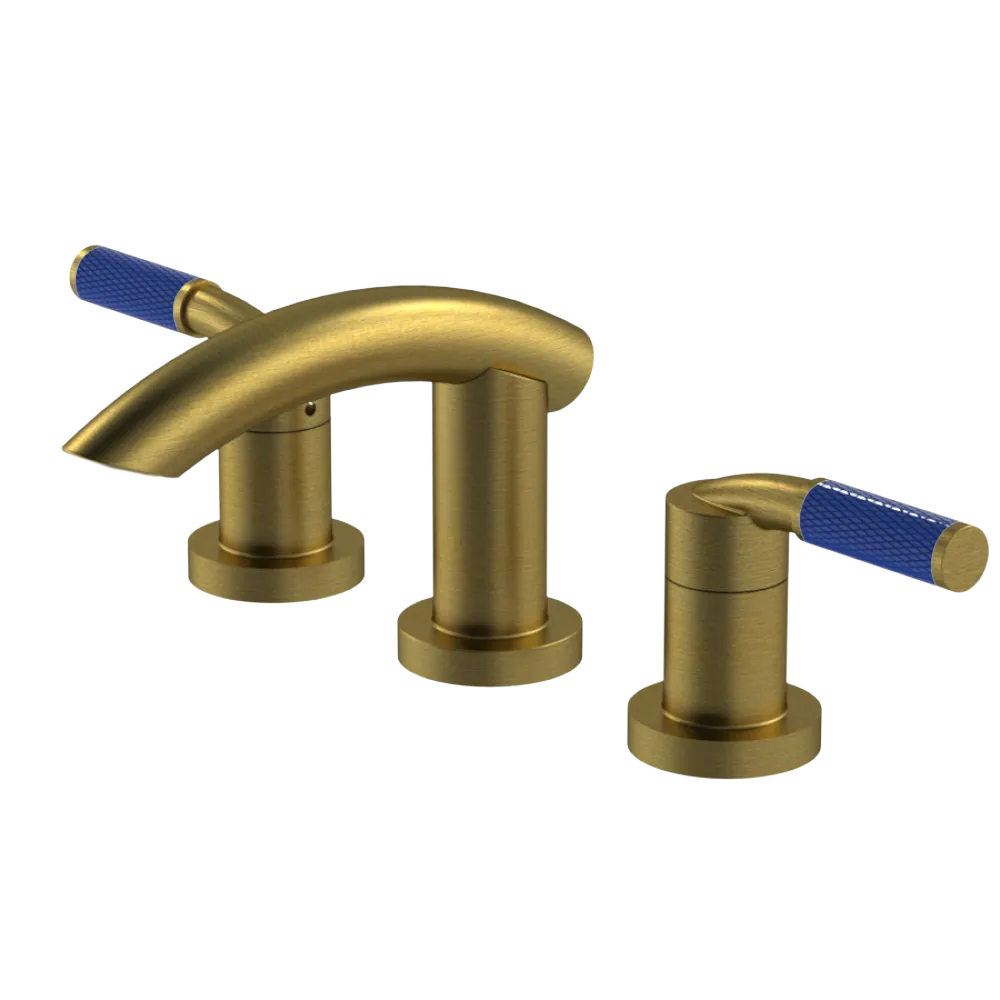 Rubinet Widespread Lav. Set. (less drain) Antique Brass Matt