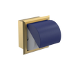 Rubinet RECESSED TOILET PAPER HOLDER Satin Brass