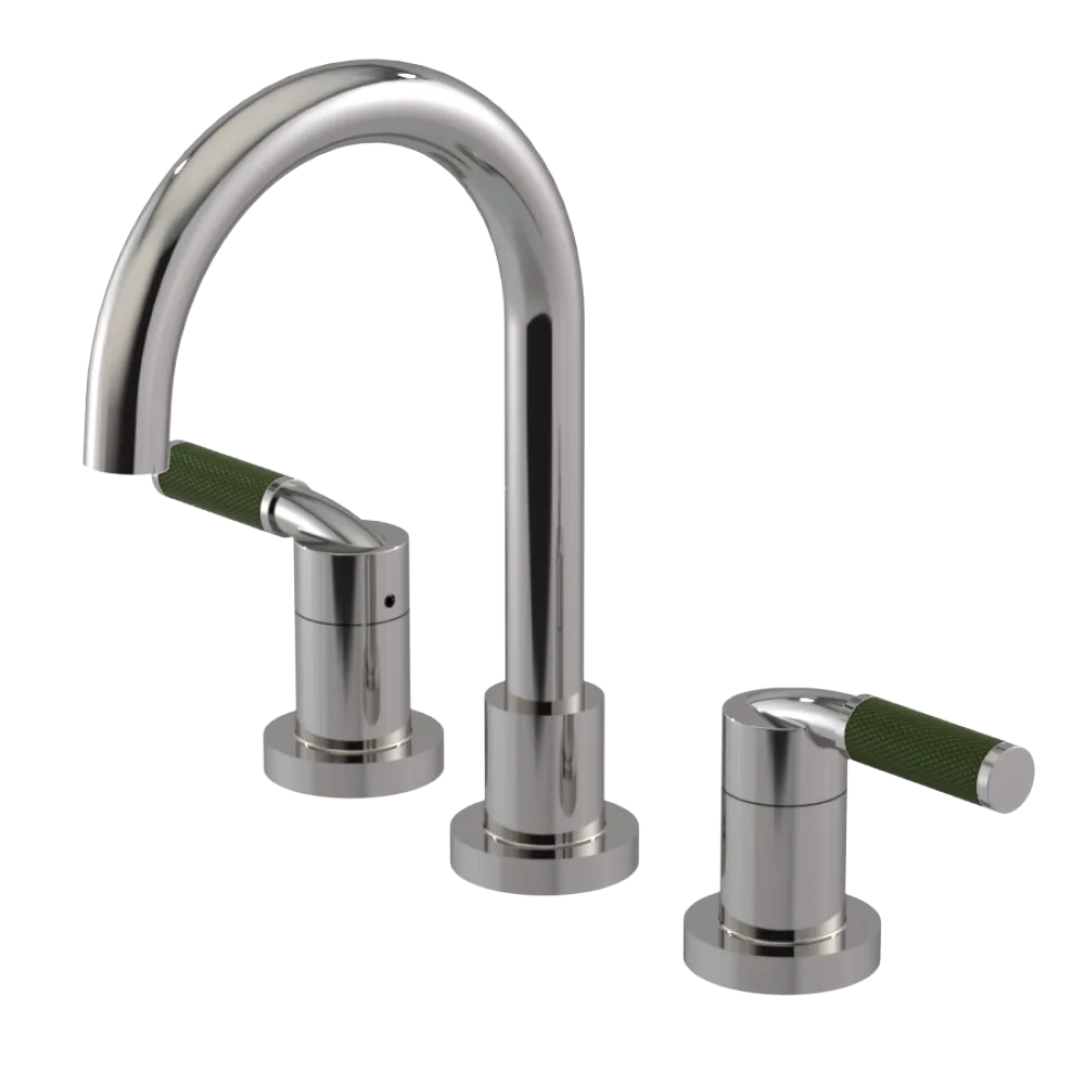 Rubinet Widespread Lav. Set. (less drain) Polished Nickel