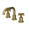 Rubinet Widespread Lav. Set. (less drain) Natural Brass
