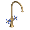 Rubinet Two Handle Single Hole Kitchen Set Satin Gold