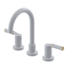 Rubinet Widespread Lav set (less drain) White