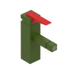 Rubinet Single Control Bidet Fitting (less drain) Green Envy