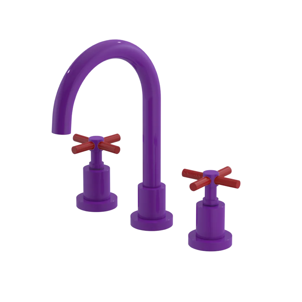Rubinet Widespread Lav. Set. (less drain) Purple Haze