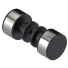 Rubinet Shower Door Knob (set) Matt Black