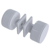 Rubinet Shower Door Knob (set) White