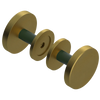 Rubinet Shower Door Knob (set) Antique Brass Matt