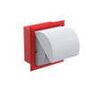 Rubinet RECESSED TOILET PAPER HOLDER Red