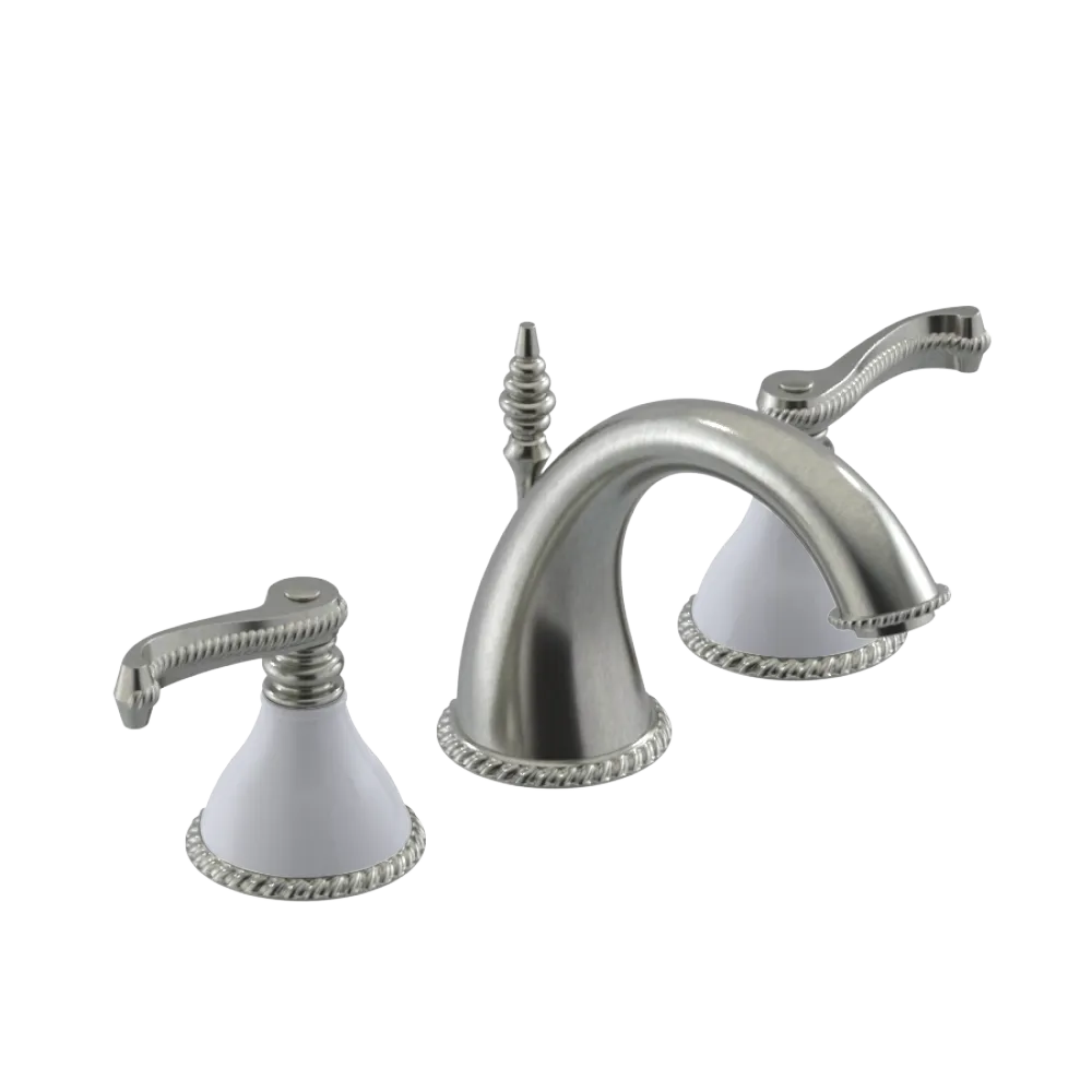 Rubinet Widespread Lav. Set. (less drain) Satin Nickel
