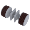 Rubinet Shower Door Knob (set) Matt White