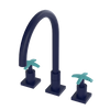 Rubinet Widespread Kitchen Set Midnight Blue