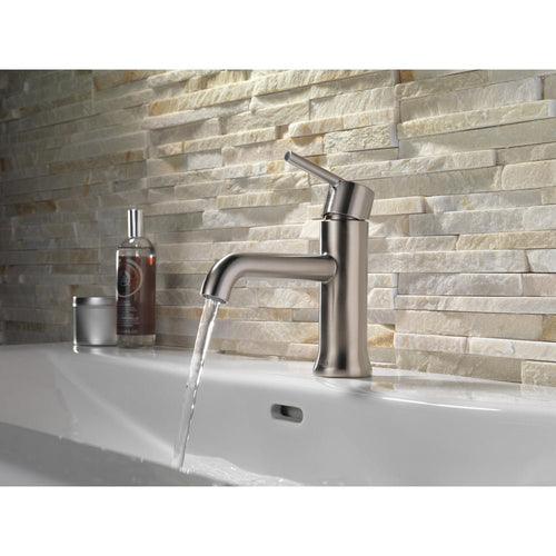 Delta Trinsic Single Handle Bathroom Faucet No Drain - Golzar Home