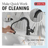 Delta Trinsic Single Handle Pull Down Bathroom Faucet - Golzar Home