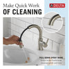 Delta Trinsic Single Handle Pull Down Bathroom Faucet - Golzar Home