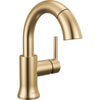 Delta Trinsic Single Handle Pull Down Bathroom Faucet - Golzar Home