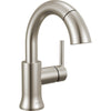 Delta Trinsic Single Handle Pull Down Bathroom Faucet - Golzar Home