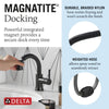 Delta Trinsic Single Handle Pull Down Bathroom Faucet - Golzar Home