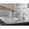 Delta Trinsic Single Handle Pull Down Bathroom Faucet - Golzar Home