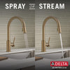 Delta Trinsic Single Handle Pull-Down Kitchen Faucet - Golzar Home