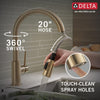 Delta Trinsic Single Handle Pull-Down Kitchen Faucet - Golzar Home